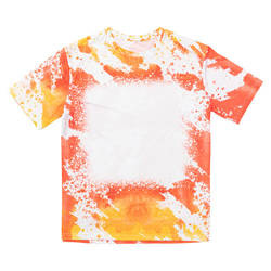 Tričko Cotton-Like Bělený Leopard Dreams Orange pro sublimaci