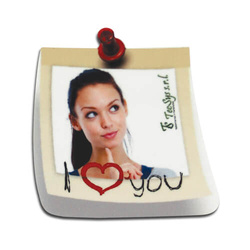 MDF fotorámeček s magnetem - karta - sublimační termotransfer