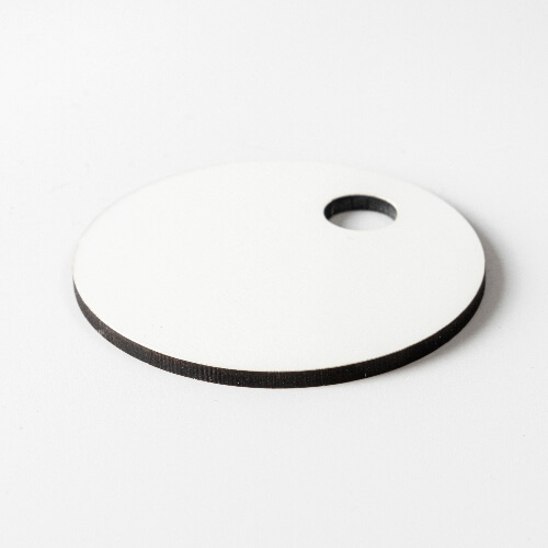 Vláknitá jmenovka na hrnek 480 / 600 / 540 / 750 ml pro sublimaci - kolečko