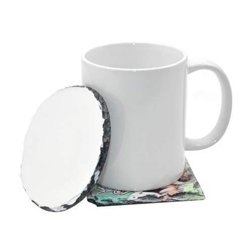 Žulová kulatá podložka pod hrnek Sublimační tepelný přenos