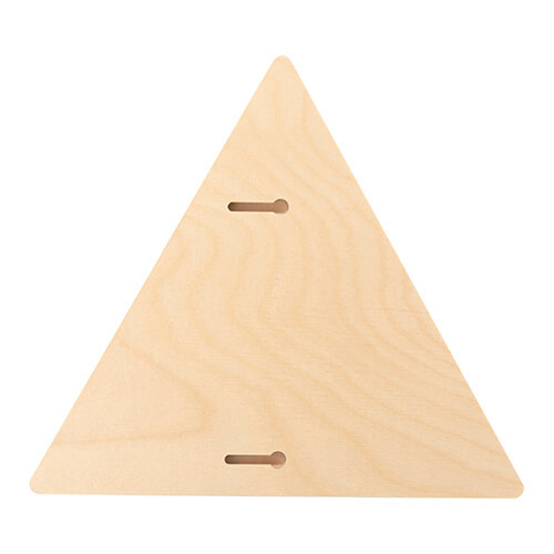 Trojúhelníkový překližkový fotorámeček pro sublimaci - 22,8 x 25,4 cm