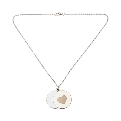 Kulatý medailon pro sublimaci - srdce