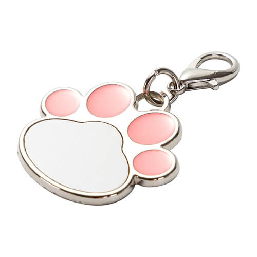 Psí známka pro sublimaci - růžová tlapka