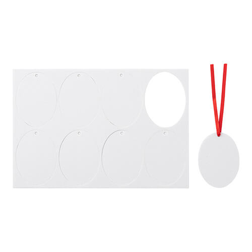 Vonná visačka do auto pro sublimaci - oválná