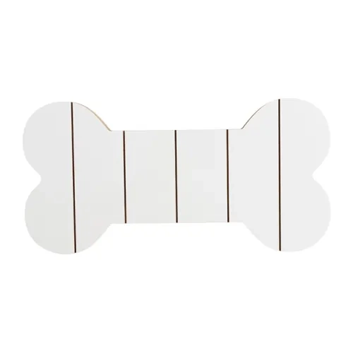 MDF fotorámeček ve tvaru kosti, pruhovaný, 25,4 x 12,7 cm