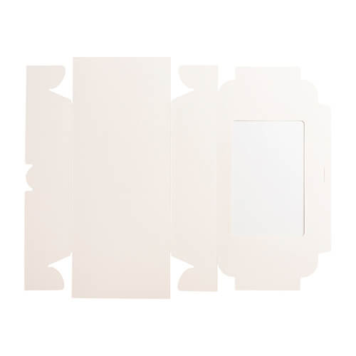 Ozdobná krabička s okénkem na 6 cetek pro sublimaci - 23,8 x 15,8 x 7,5 cm