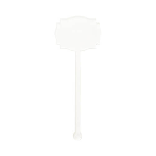 Akrylové míchadlo na nápoje 10 cm pro sublimaci - růžice