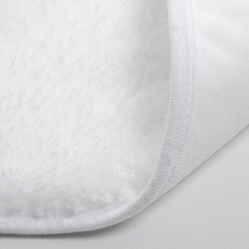 Deka z mikrovlákna a arktického rouna s kapucí pro sublimaci - bílá