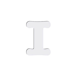 Dekorativní písmeno z MDF pro sublimaci 10 cm I