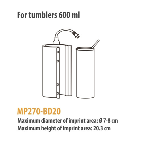 Tepelná objímka pro nádoby 600 ml pro lisy Craft Express Elite Pro / Pro Max