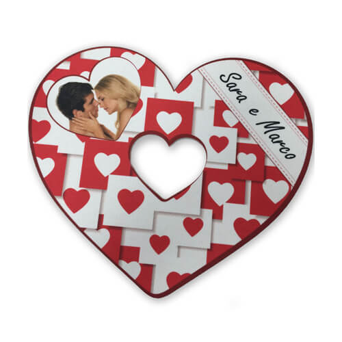 Sublimační plstěná dekorace na dveře - srdce