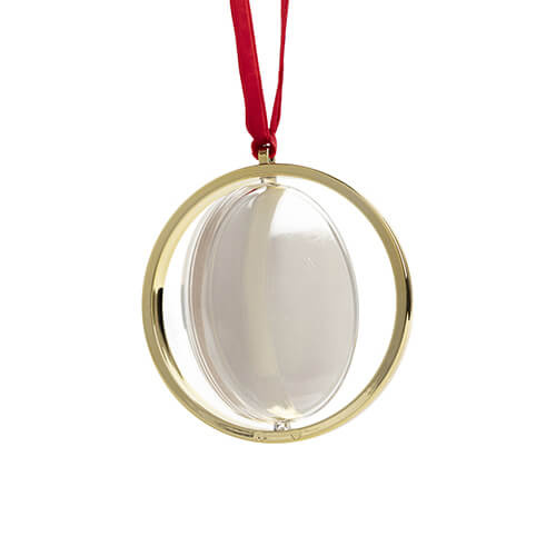 Otočná ozdoba na vánoční stromek pro sublimaci - zlatá