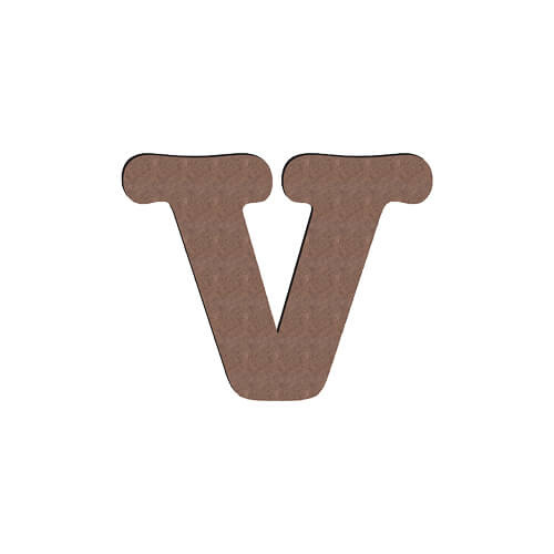 Dekorativní písmeno z MDF pro sublimaci 10 cm V