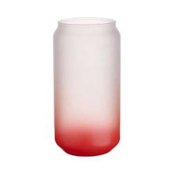 550 ml matné sklo pro sublimaci - červený gradient