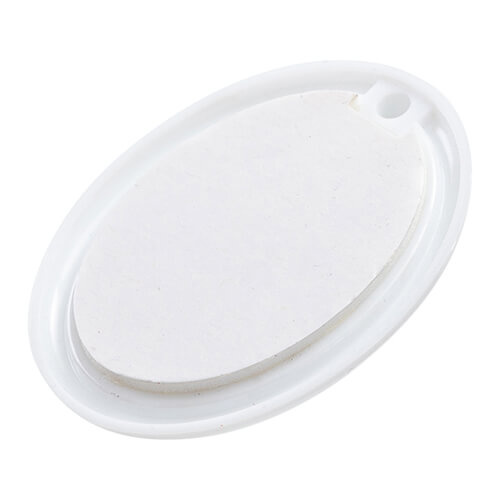 Velký plastový věšák pro sublimaci - bílý oválný