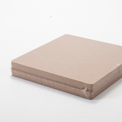 Vláknitá deska pro sublimaci 20 x 20 x 1,5 cm - 2 kusy. - světle hnědá záda