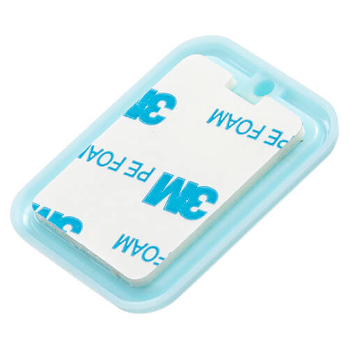 Malý plastový věšák pro sublimaci - modrý obdélník