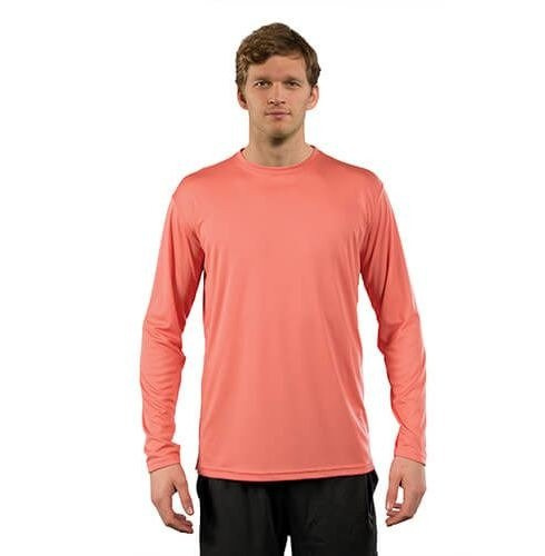Solární tričko s dlouhým rukávem - Salmon