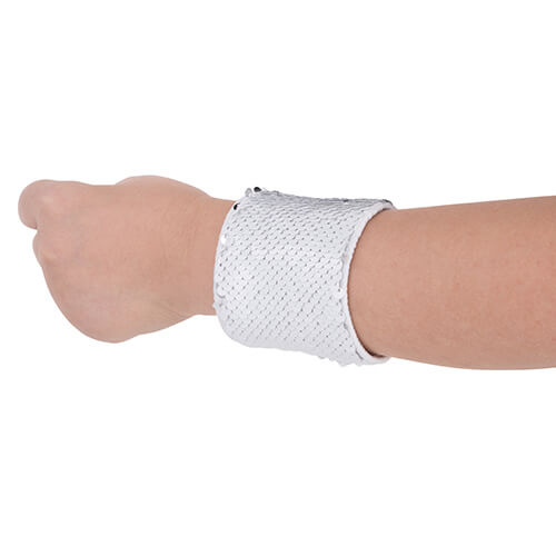 Náramek s flitry pro sublimaci - bílý