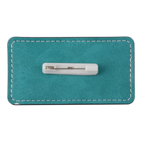 Kožený odznak 8,2 x 4,4 cm pro sublimaci - zelený