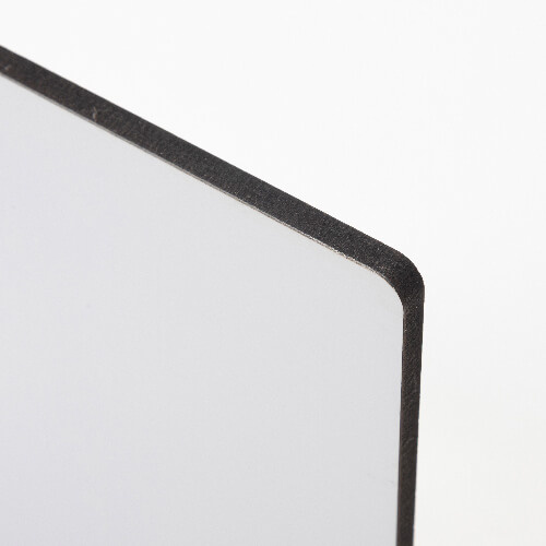 Dřevovláknitá deska pro sublimaci 20 x 20 x 0,6 cm - 2 ks - světle hnědá zadní strana