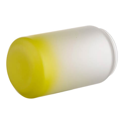 400 ml matné sklo pro sublimaci - limetkově zelený gradient