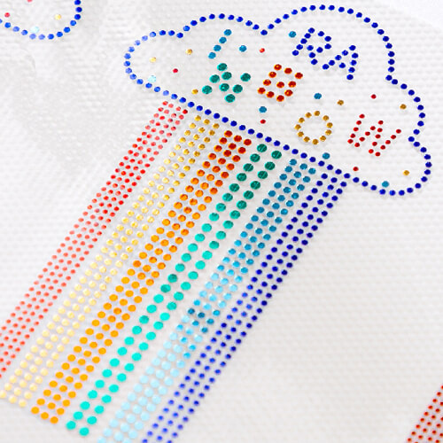 Zirkoniová deska pro termotransfer - malá duha