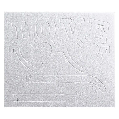 Sublimační plstěné brýle - love