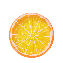Umělý plátek citronu s pomerančovou kůrou