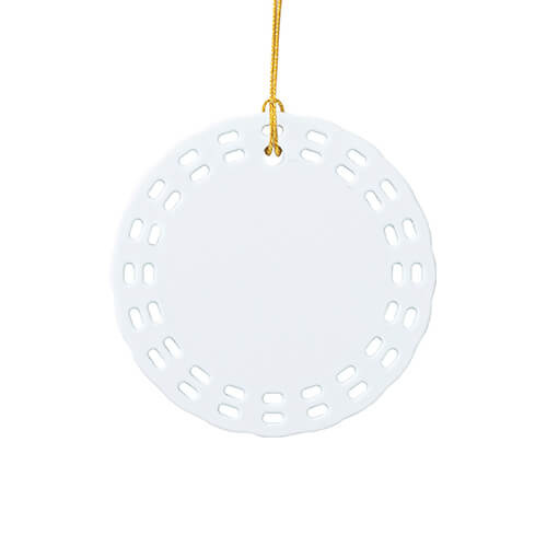 Plastová visačka pro sublimaci - kruh s otvory