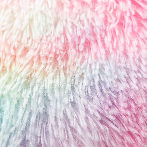 Barevný povlak na polštář 40 x 40 cm z dlouhosrstého rouna a mikrovlákna pro sublimaci