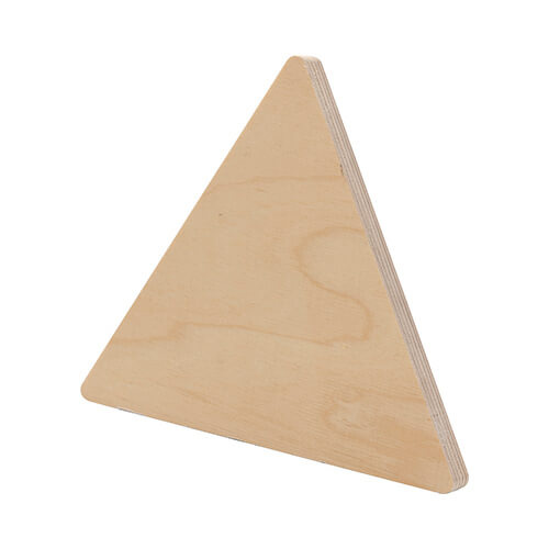 Trojúhelníkový překližkový rámeček na fotografie pro sublimaci - 17,8 x 20,3 cm