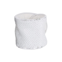 Náramek s flitry pro sublimaci - bílý