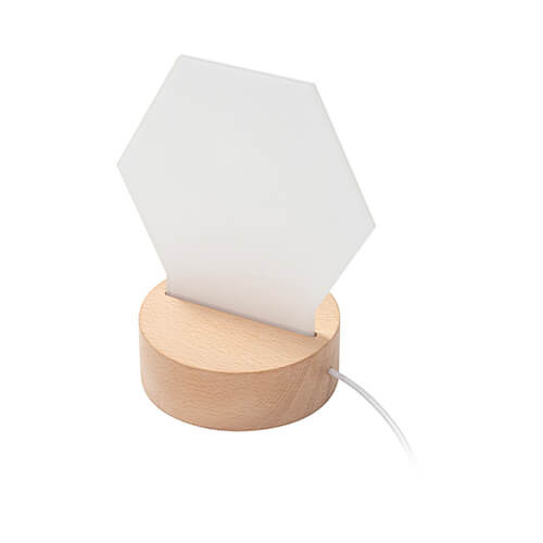 Akrylový rám pro sublimaci - šestiúhelník 15 x 14 x 0,5 cm