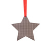 Kovová visačka na vánoční stromek pro sublimaci - hvězda