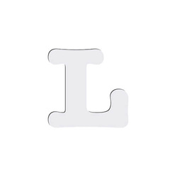 Dekorativní písmeno z MDF pro sublimaci 10 cm L