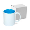 Hrnek 330 ml s modrým vnitřkem + krabička (sublimace termotransfer)