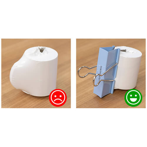 Svorka / klip na smršťovací fólii