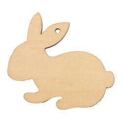 Překližkový přívěsek pro sublimaci - zajíc
