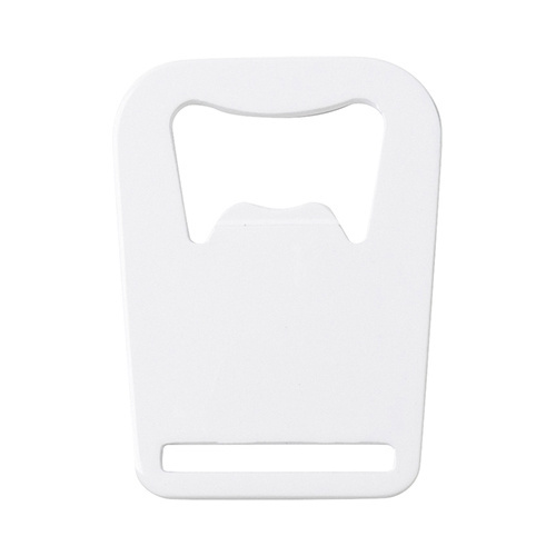 Otvírák na lahve 4,5 x 6 cm pro sublimaci - bílý