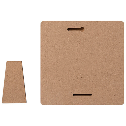 Čtvercový fotorámeček z MDF pro sublimaci - 15,2 x 15,2 cm