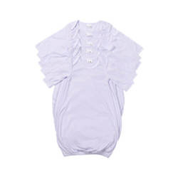 Košile na spaní s dlouhým rukávem pro sublimaci - bílá