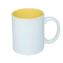 Hrnek 330 ml se žlutým vnitřkem (sublimace termotransfer)