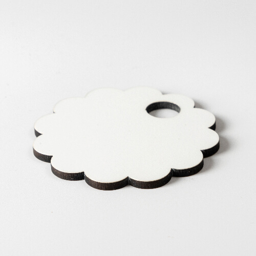 Vláknitá jmenovka na hrnek 480 / 600 / 540 / 750 ml pro sublimaci - ozubené kolečko