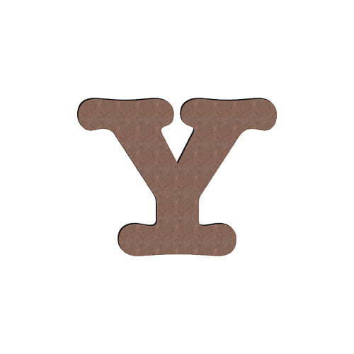 Dekorativní písmeno z MDF pro sublimaci 10 cm Y