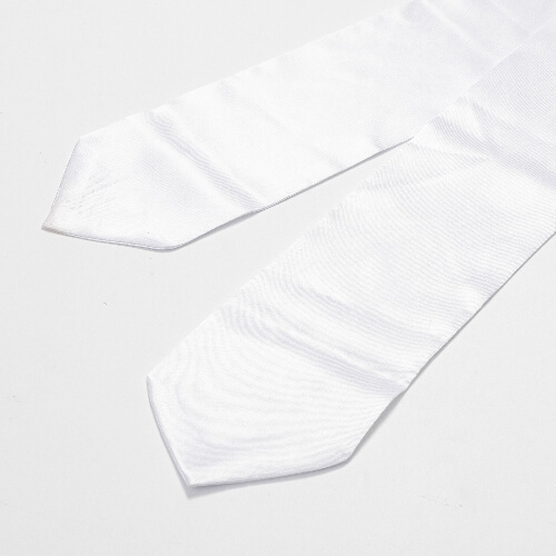 Bílá kravata 152 x 10 cm (pro sublimaci)