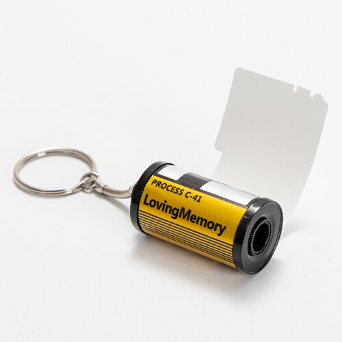 Kazeta na klíče s fotografickým filmem pro sublimaci - stříbrná