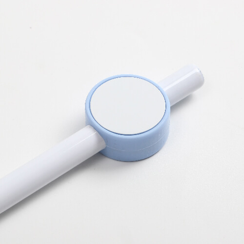 Silikonové víčko na brčko Ø 0,8 / 1 cm pro sublimaci - modrý kruh