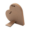 Fotorámeček - srdce z MDF pro sublimaci - 15,2 x 15,2 cm