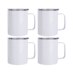 Sada 4 kovových hrnků na kávu 300 ml k potisku